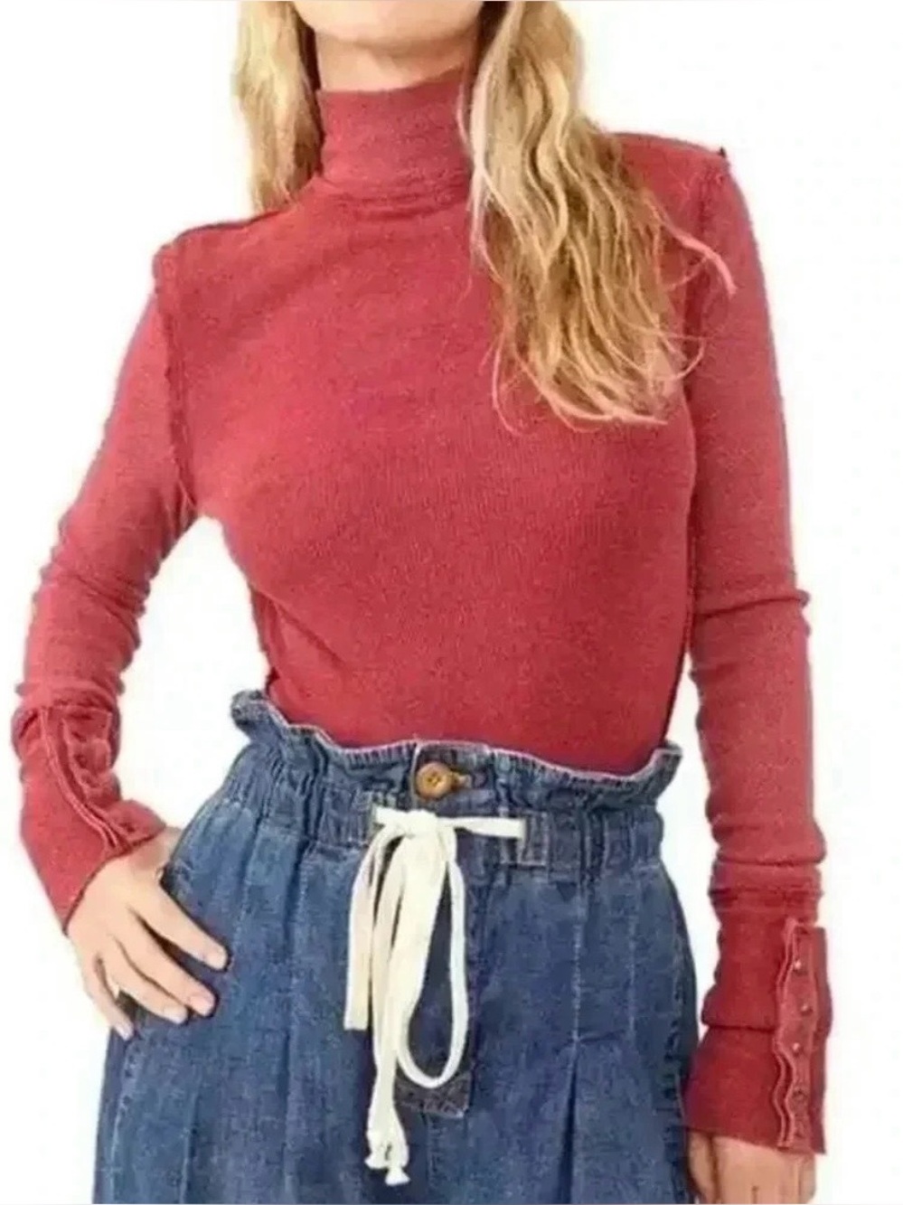 We The Free People | Freya Mockneck Top | M